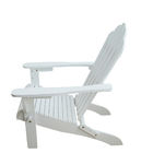 발코니 빛을 위한 백색 고체 나무로 되는 옥외 가구 바닷가 라운지용 의자