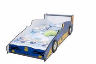 다채로운 특성 도표를 가진 파란 튼튼한 나무로 되는 경주용 차 유아 침대