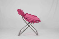 아이 로즈 폴리에스테 직물을 가진 빨간 여가 금속 접는 의자