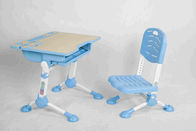 숨겨지은 서랍 플라스틱 아이 놀이방 가구 책상과 의자 고정되는 조정가능한 고도/발